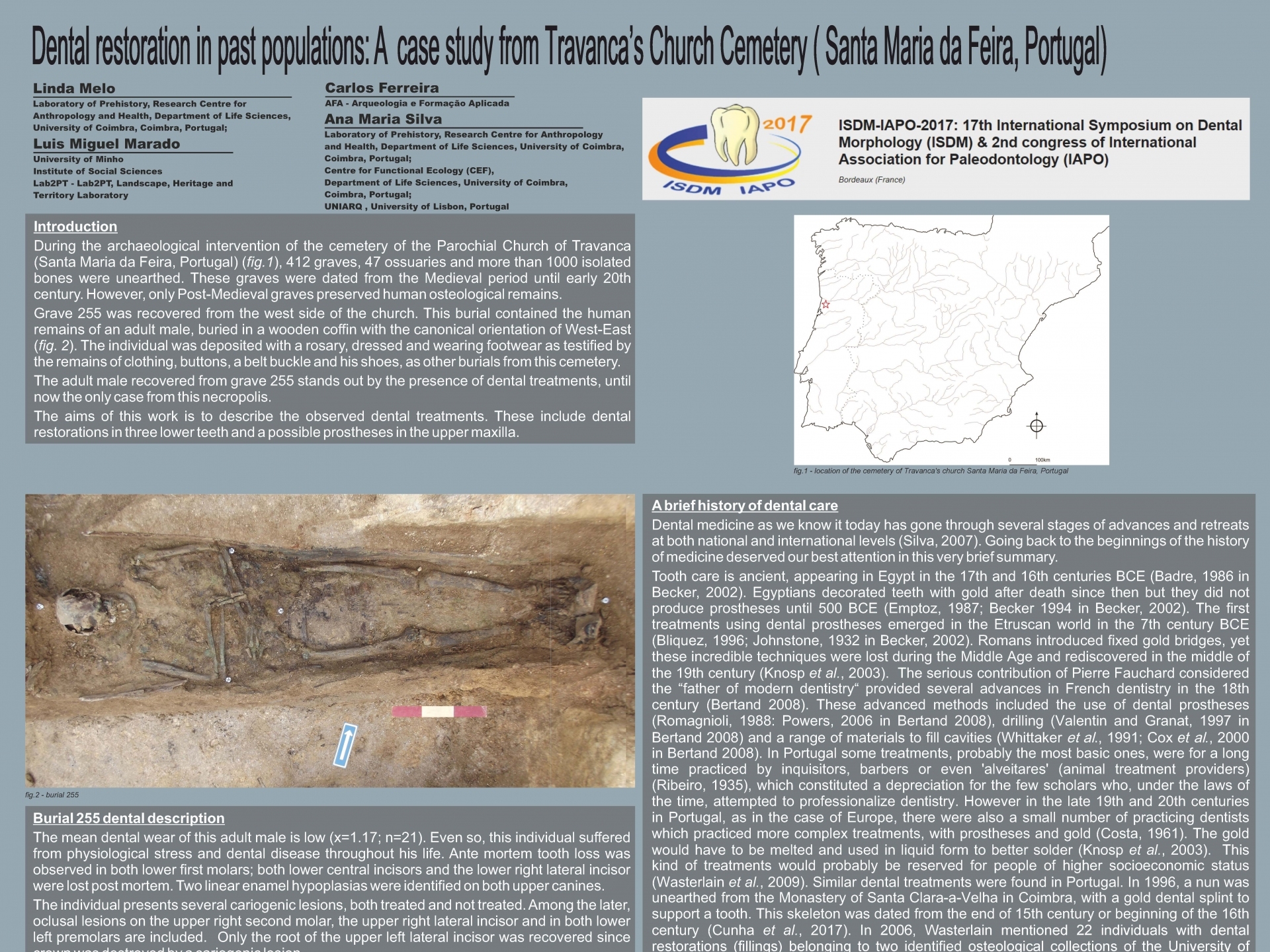 A AFA no 17º Simposio Internacional de Morfologia Dentária (ISDM) e 2º Congresso da Associação Internacional para Paleodontologia (IAPO), realizado na cidade de Bordeaux